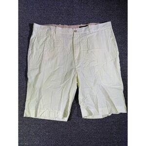 Bobby Jones Mens Seersucker Golf Shorts Size 38 Flat Front